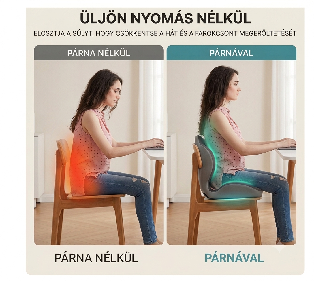 Deréktámogató háttámla