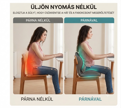 Deréktámogató háttámla